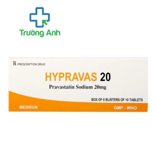 Hypravas 20 - Thuốc điều trị các bệnh tim mạch của Medisun