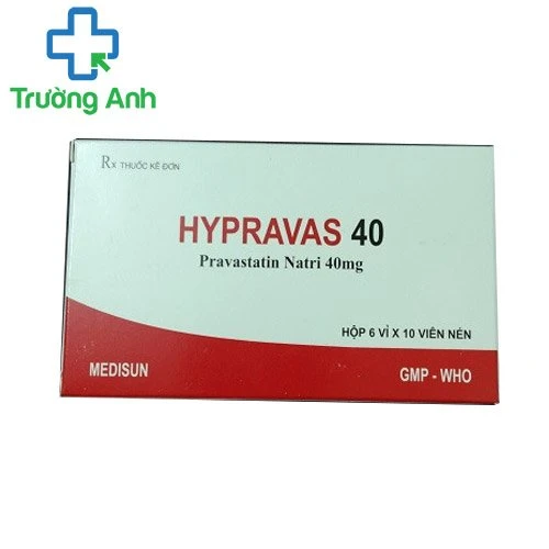 Hypravas 40 - Thuốc điều trị các bệnh tim mạch của Medisun