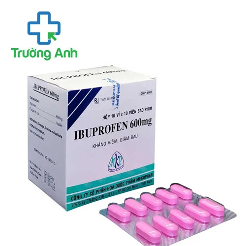 Ibuprofen 600mg Mekophar - Thuốc giảm đau, hạ sốt hiệu quả