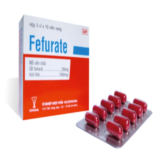 Fefurate - Thuốc điều trị thiếu máu do thiếu sắt của Armepharco