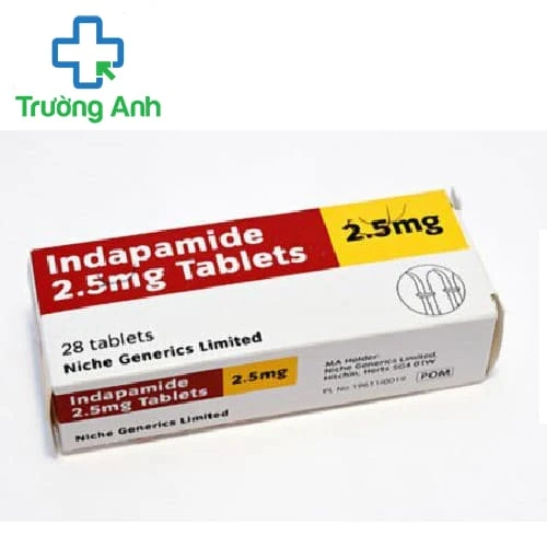 Indapamid DWP 2,5mg Wealphar - Thuốc trị phù, tăng huyết áp