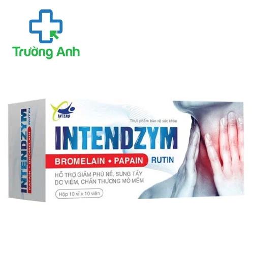 Intendzym Tradiphar - Hỗ trợ giảm phù nề, sưng tấy do chấn thương, viêm