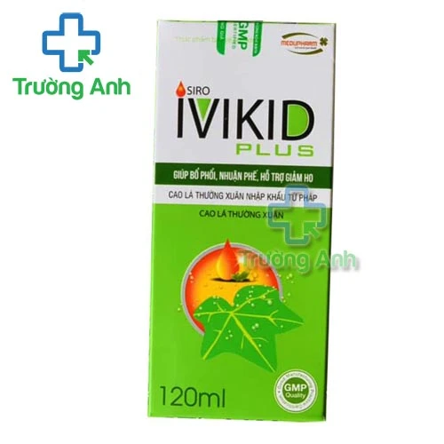 Ivikid Plus Viheco - Siro giúp giảm ho, bổ phế hiệu quả