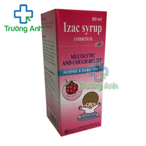 Izac Syrup Chai 60ml - Siro ho hỗ trợ long đờm hiệu quả
