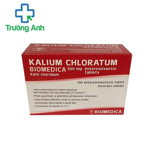 Kalium Chloratum Biomedica 500mg - Bổ sung Kali cho cơ thể