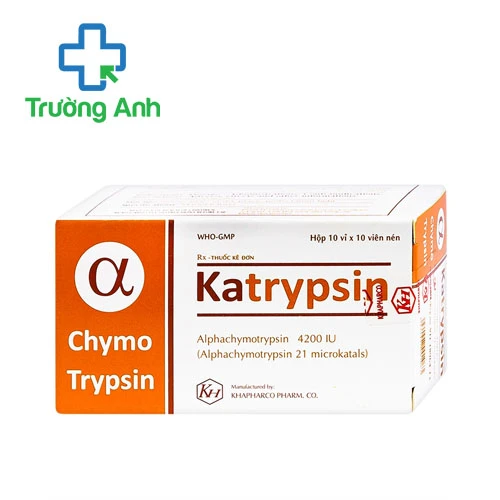 Katrypsin 4200IU Khapharco - Thuốc chống phù nề hiệu quả
