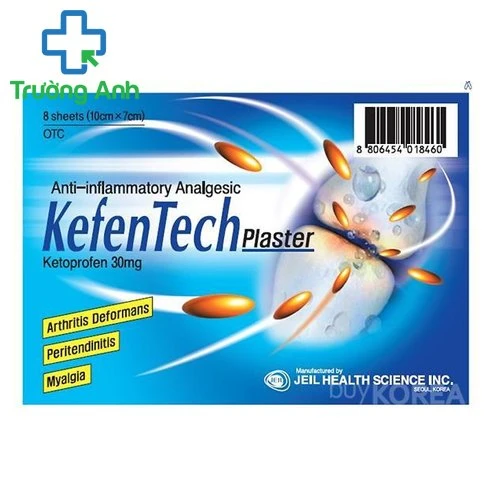 KefenTech Plaster 30mg Jeil Pharm - Miếng dán giảm đau hiệu quả