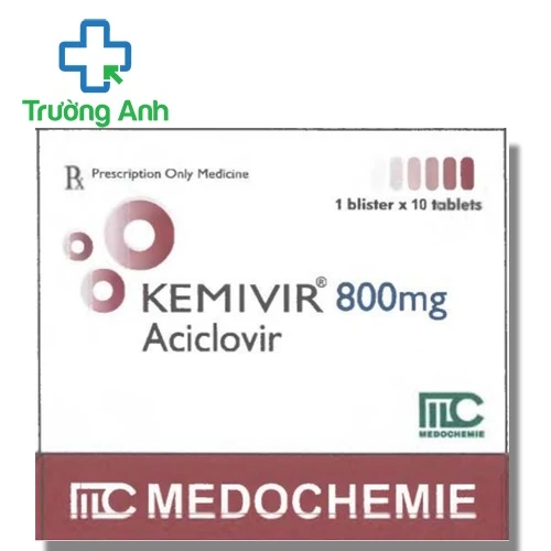 Kemivir 800mg Medochemie - Thuốc điều trị nhiễm Herpes simplex