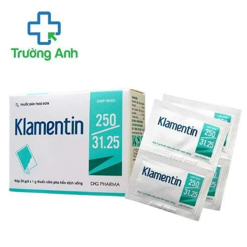 Klamentin 250/31.25 DHG Pharma - Điều trị ngắn hạn các nhiễm khuẩn đường hô hấp