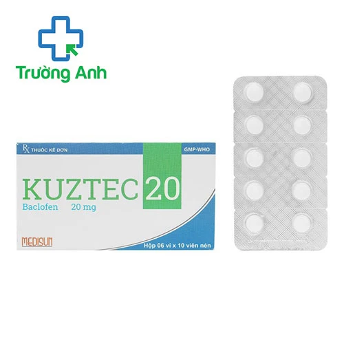 KUZTEC 20 - Thuốc điều trị co thắt cơ hiệu quả của MEDISUN
