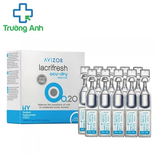 Avizor Lacrifresh Ocu-dry Unidose 0.20% - Thuốc nhỏ trị khô mắt 
