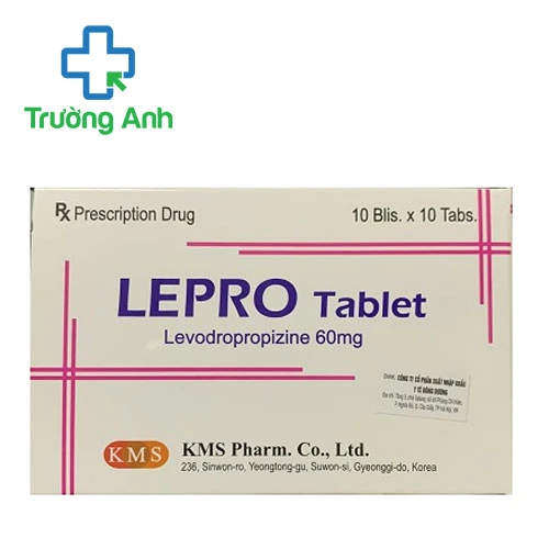 Lepro Tablet 60mg KMS Pharm - Thuốc trị ho của Hàn Quốc
