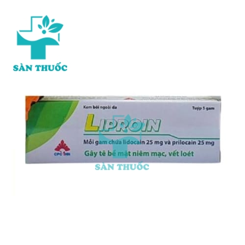 Liproin 5g CPC1HN - Kem gây tê bề mặt da hiệu quả