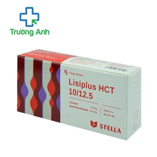Lisiplus HCT 10/12.5- Thuốc điều trị tăng huyết áp hiệu quả