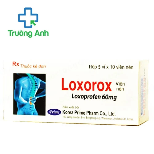 Loxorox 60mg Korea Prime - Thuốc chống viêm, giảm đau, hạ sốt