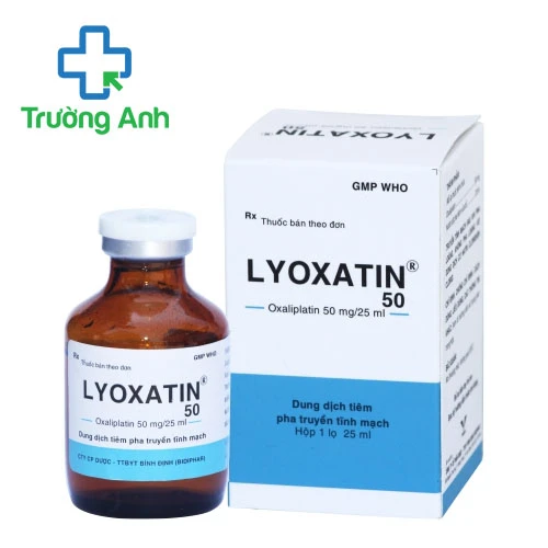 Lyoxatin 50mg/25ml Bidiphar - Thuốc trị ung thư đại trực tràng