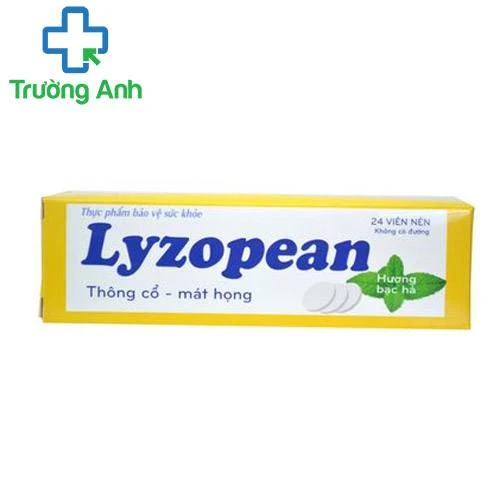 Lyzopean - Viên ngậm hỗ trợ giảm ho, giảm đau rát họng hiệu quả