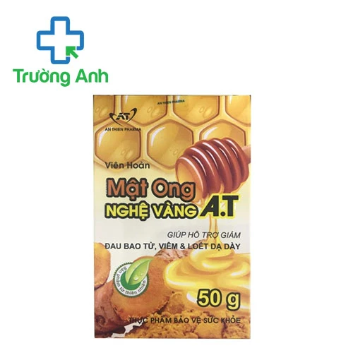 Mật ong Nghệ vàng A.T 50g - Hỗ trợ điều trị viêm loét dạ dày
