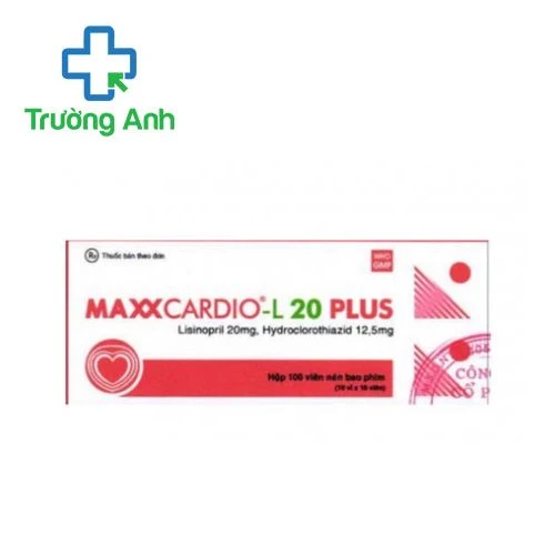 Maxxcardio-L 20 Plus Ampharco USA - Điều trị tăng huyết áp, suy tim, bệnh thận