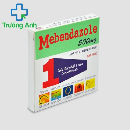 Mebendazole 500mg Mekophar - Thuốc tẩy giun hiệu quả