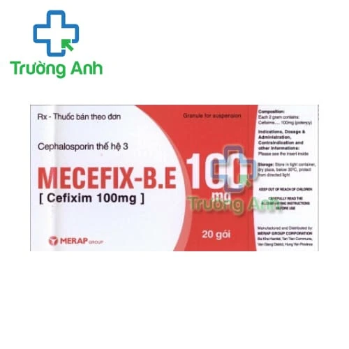 Mecefix-B.E 100mg Merap - Thuốc điều trị nhiễm khuẩn