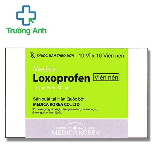 Loxoprofen tablet Medica - Thuốc giảm đau, kháng viêm của Hàn