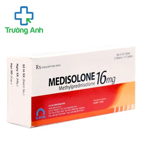 Medisolone 16 SPM - Thuốc chống viêm, trị thận hư nguyên phát