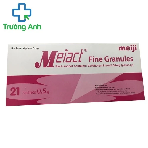 Meiact Fine Granules 50mg Meiji - Thuốc trị nhiễm khuẩn của Nhật