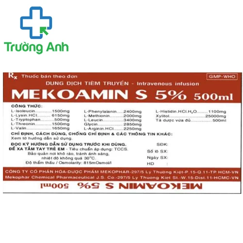 MEKOAMIN S 5% Mekophar - Cung cấp protein hiệu quả