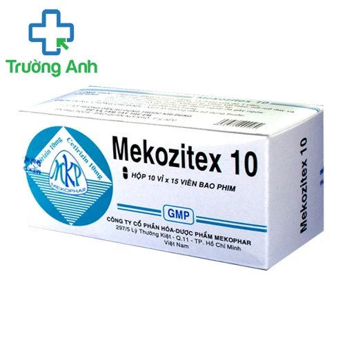 Mekozitex 10 Mekophar - Thuốc điều trị viêm mũi dị ứng, mày đay
