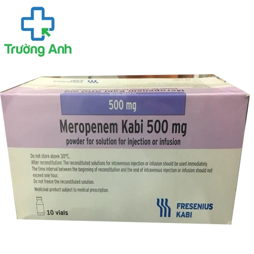 Meropenem Kabi 500mg - Thuốc điều trị nhiễm khuẩn hiệu quả