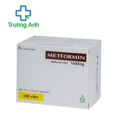 Metformin 1000mg TV.Pharm - Thuốc điều trị bệnh đái tháo đường