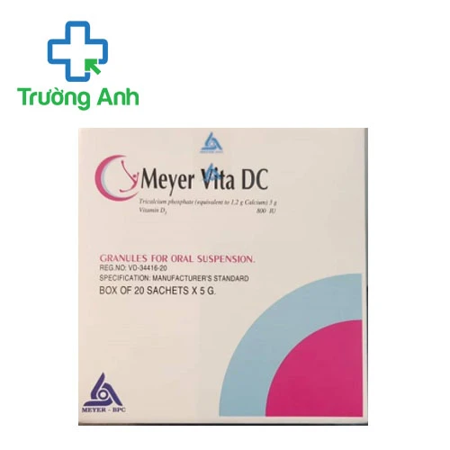 Meyer Vita DC - Thuốc phòng và điều trị thiếu vitamin D, canxi
