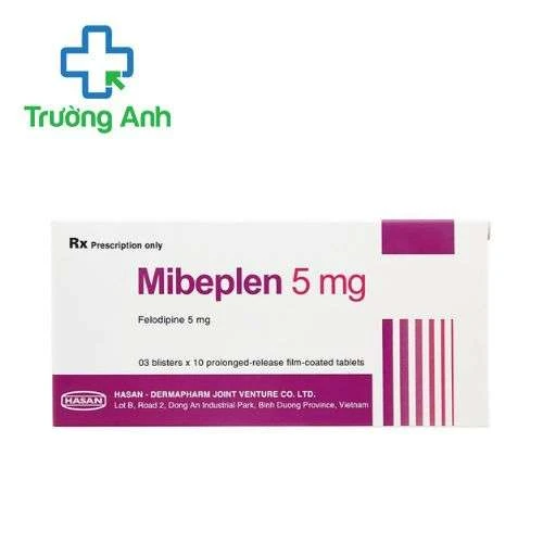 Mibeplen 5mg Hasan - Dermapharm -  Giúp trị tăng huyết áp và đau thắt ngực