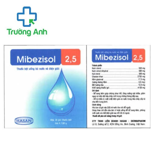 Mibezisol 2.5 - Bổ sung Kẽm giúp tăng cường sức khỏe