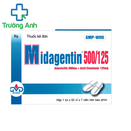 Midagentin 500/125mg MD Pharco - Thuốc trị nhiễm khuẩn hiệu quả