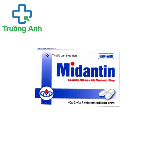 Midantin 500/125 MD Pharco - Thuốc trị nhiễm khuẩn nhanh chóng
