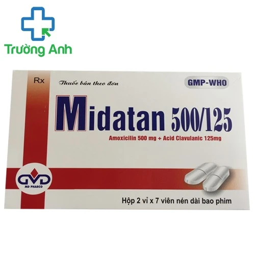 Midatan 500/125 MD Pharco - Thuốc điều trị nhiễm khuẩn hiệu quả