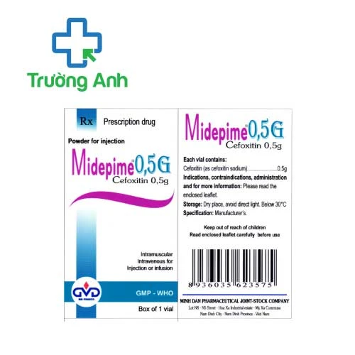 Midepime 0,5g MD Pharco - Thuốc phòng và điều trị nhiễm khuẩn