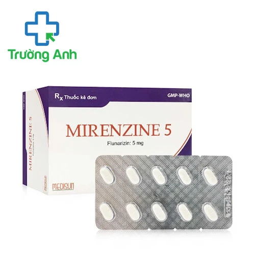 Mirenzine 5 Medisun - Phòng và điều trị đau nửa đầu, chóng mặt
