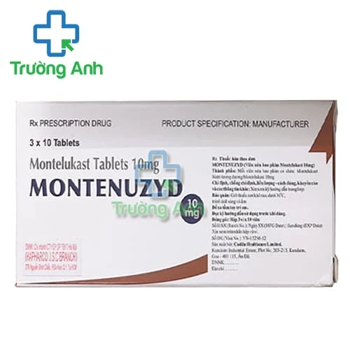 Montenuzyd 10mg Cadila - Thuốc điều trị hen phế quản của Ấn Độ