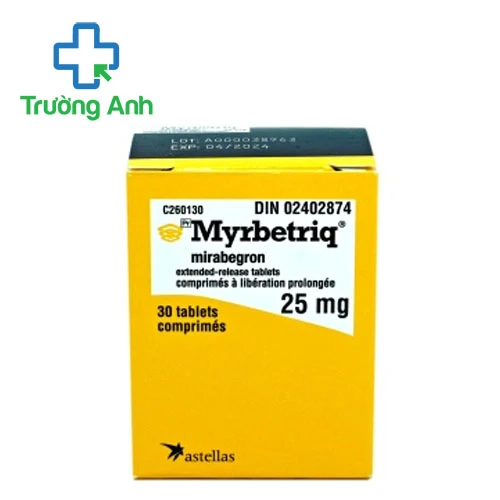 Myrbetriq 25mg Astellas - Thuốc trị tiểu són, tiểu dắt của Canada 