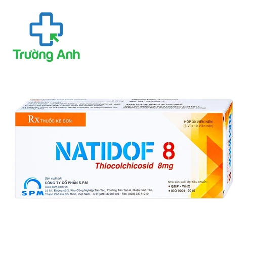 Natidof 8mg SPM - Thuốc điều trị co thắt nhanh chóng