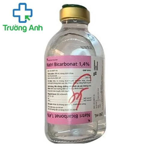 Natri bicarbonat Kabi 1.4% 250ml - Dịch truyền trị nhiễm acid hiệu quả