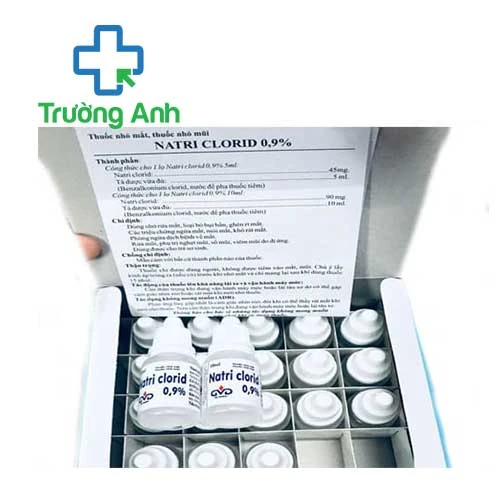 Natri clorid 0,9% 10ml MD Pharco - Thuốc sát khuẩn mắt mũi