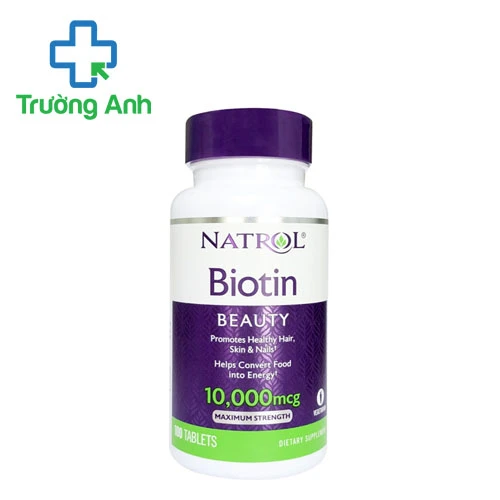 Natrol Biotin Beauty 10000mcg - Giúp tóc chắc khỏe