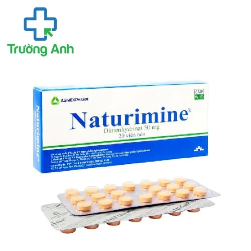 Naturimine 50 Agimexpharm - Thuốc phòng và điều trị say tàu xe