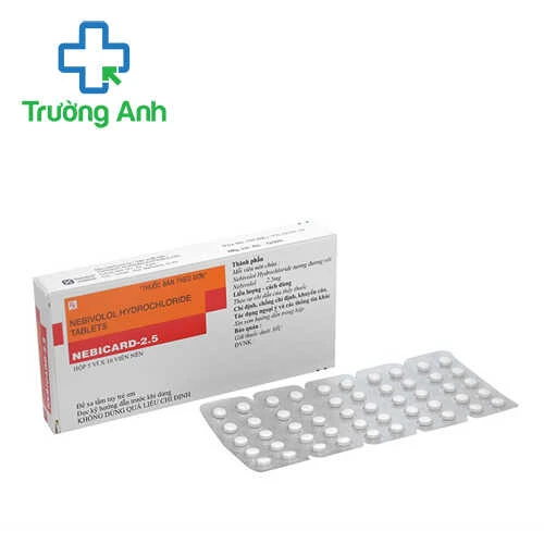 Nebicard -2.5 - Thuốc điều trị tăng huyết áp hiệu quả của Torrent