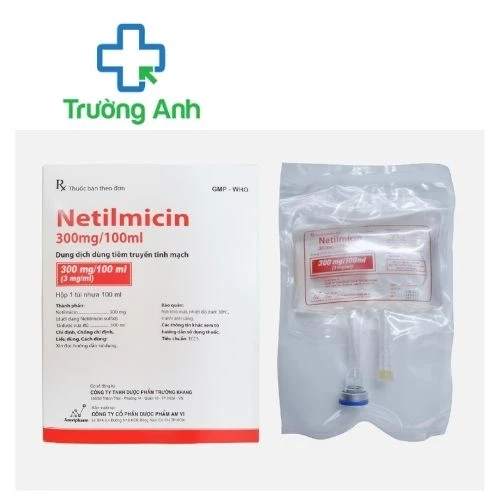 Netilmicin 300mg/100ml - Thuốc điều trị nhiễm khuẩn của Amvipharm