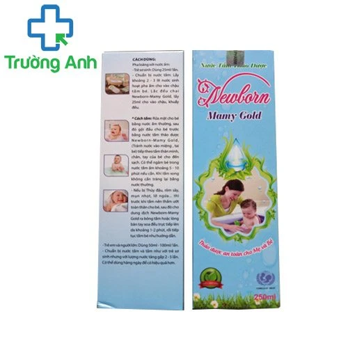 Newborn Mamy Gold - Nước tắm thảo dược cho trẻ sơ sinh